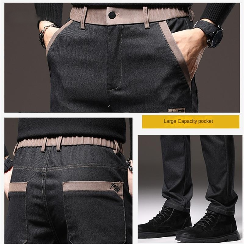 Slim Fit Cargo Denim Pants