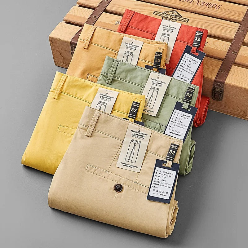 Line-Cut Chinos