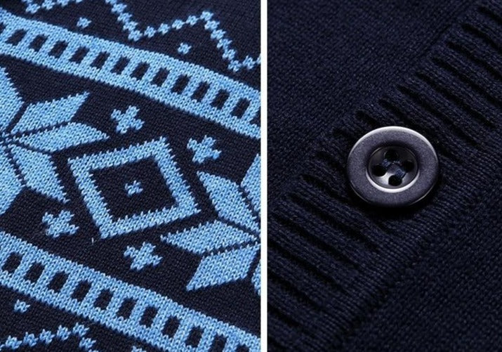 Rivingstore Plaid Knitted Cardigan