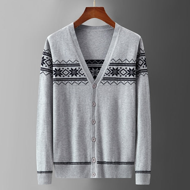 Rivingstore Plaid Knitted Cardigan